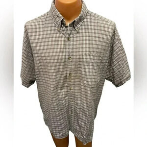 2XL Mens Wrangler Rugged Wear Button Up Short Sleeve Shirt in like new condition